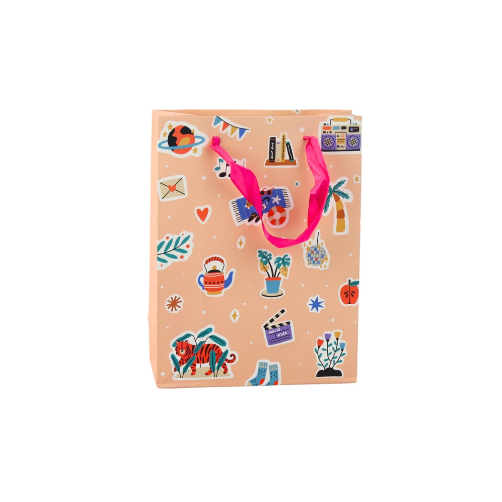 Gift Bag Stickers Colored Stamps 23 x 18 x 10.5 cm