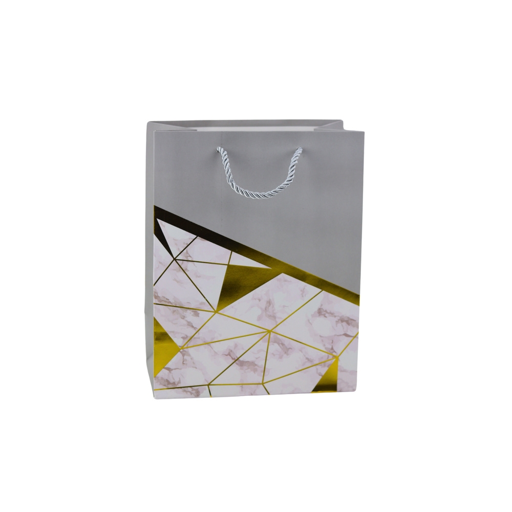 Geometric Patterns Marble Gift Bag 23 x 18 x 10.5 cm