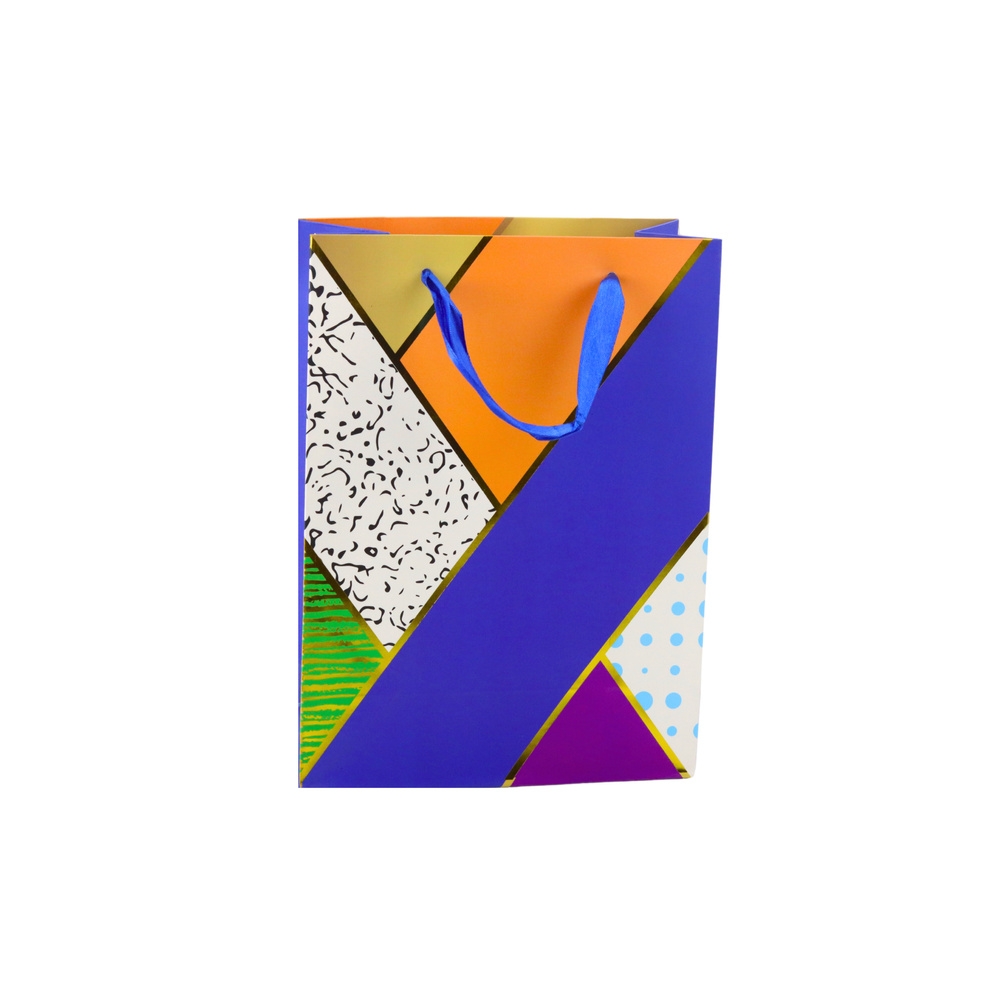Paper Gift Bag Geometric Patterns 23 x 18 x 10.5 cm