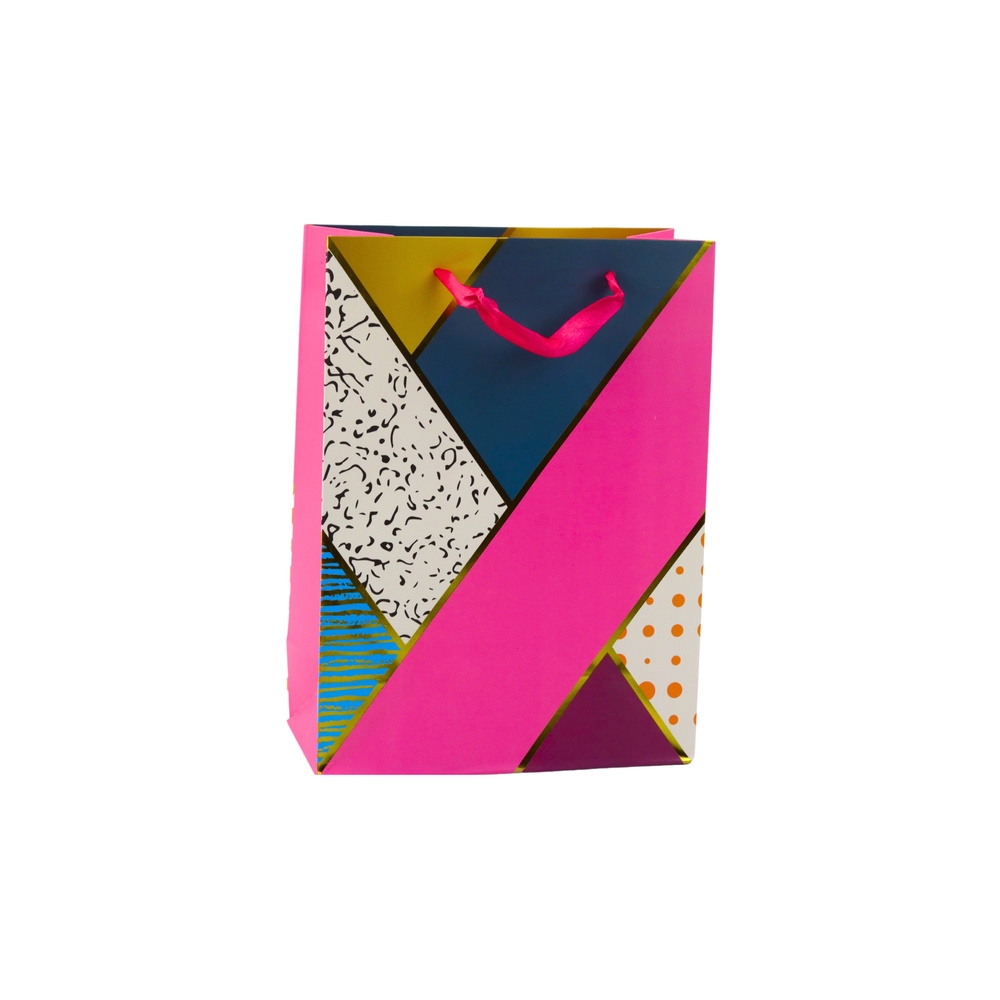 Paper Gift Bag Geometric Patterns 23 x 18 x 10.5 cm