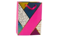 Popierinis dovanų maišelis Geometriniai raštai 23 x 18 x 10,5 cm 1vnt