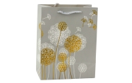 Gift Bag Dandelions Gold Elements 23 x 18 x 10.5 cm