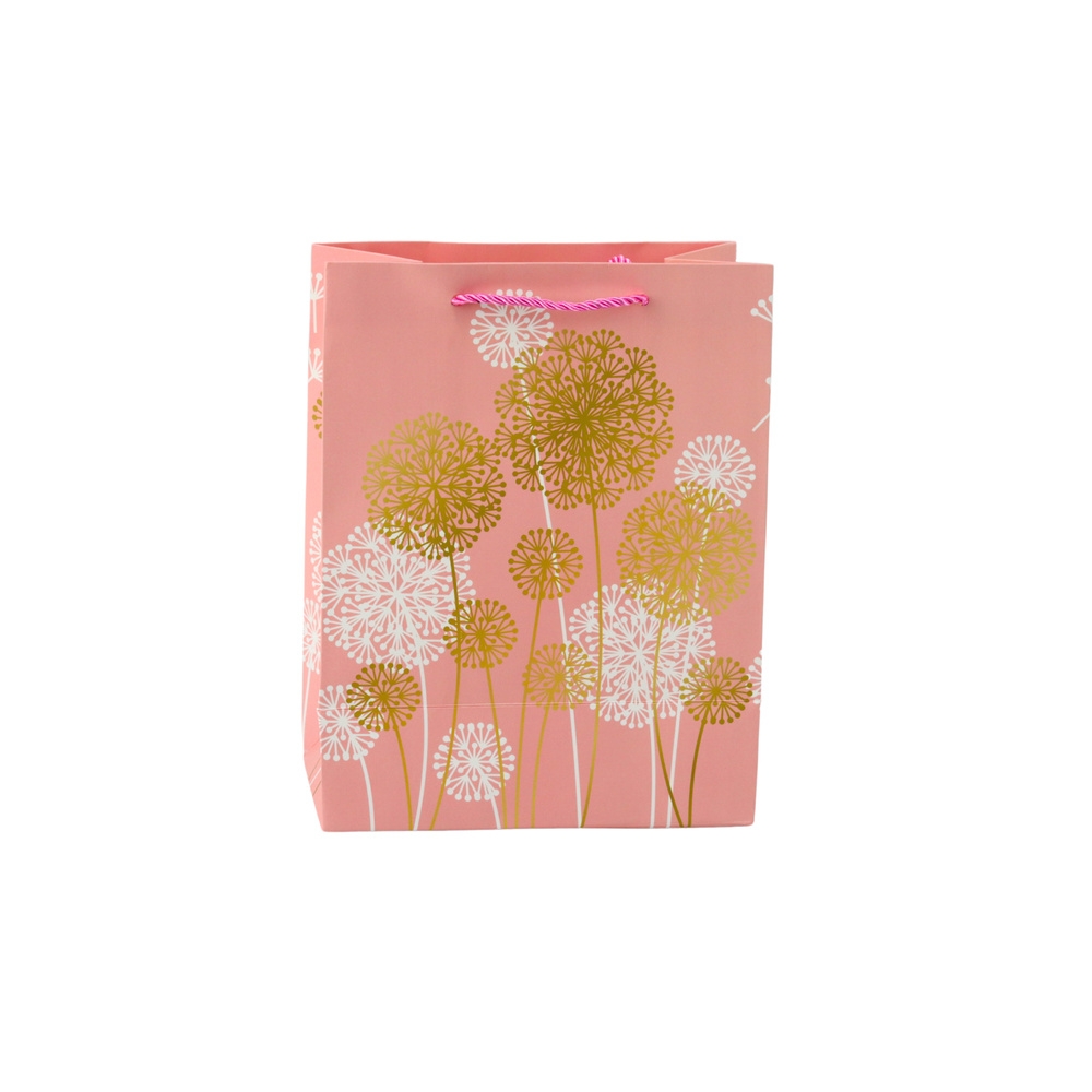 Gift Bag Dandelions Gold Elements 23 x 18 x 10.5 cm