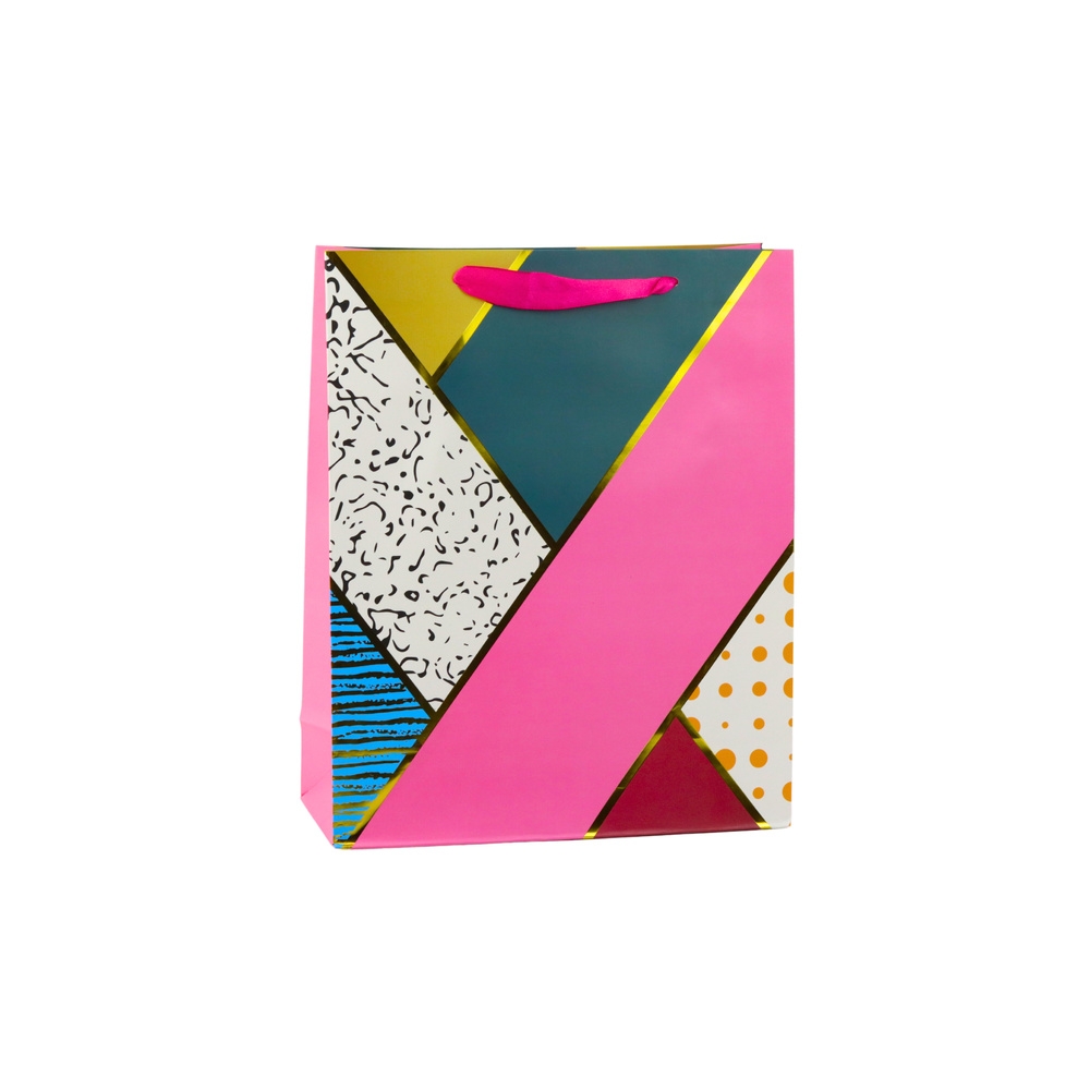 Paper Gift Bag Geometric Patterns 32 x 26 x 12 cm