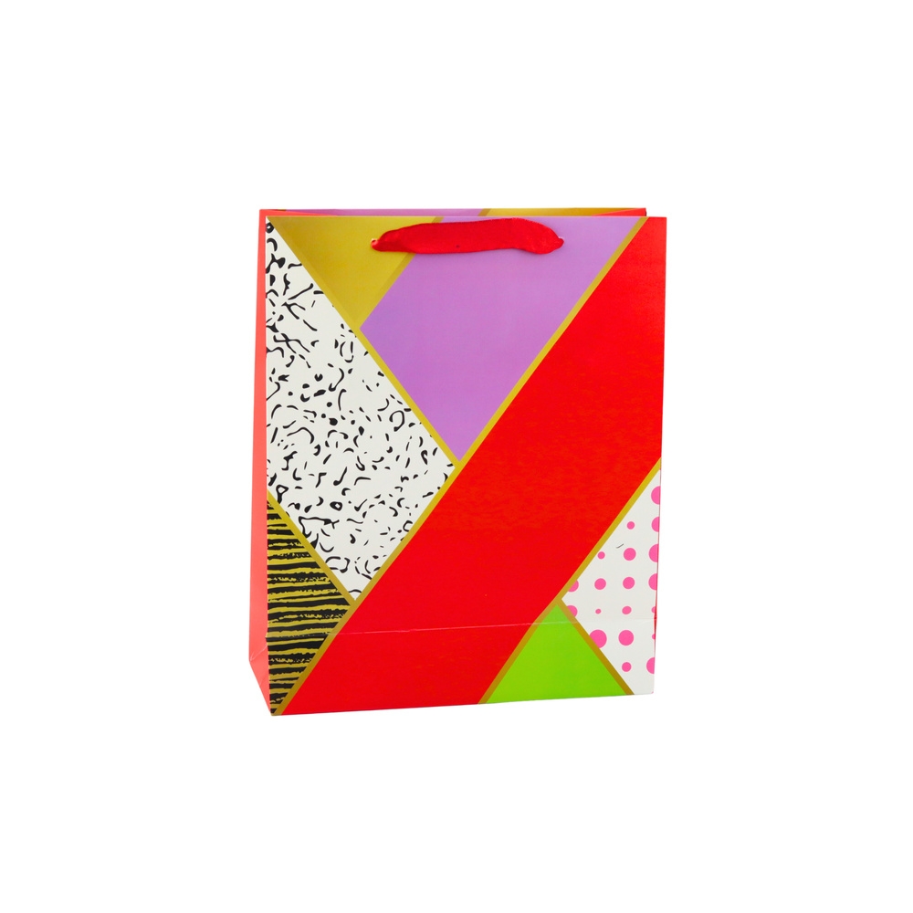 Paper Gift Bag Geometric Patterns 32 x 26 x 12 cm
