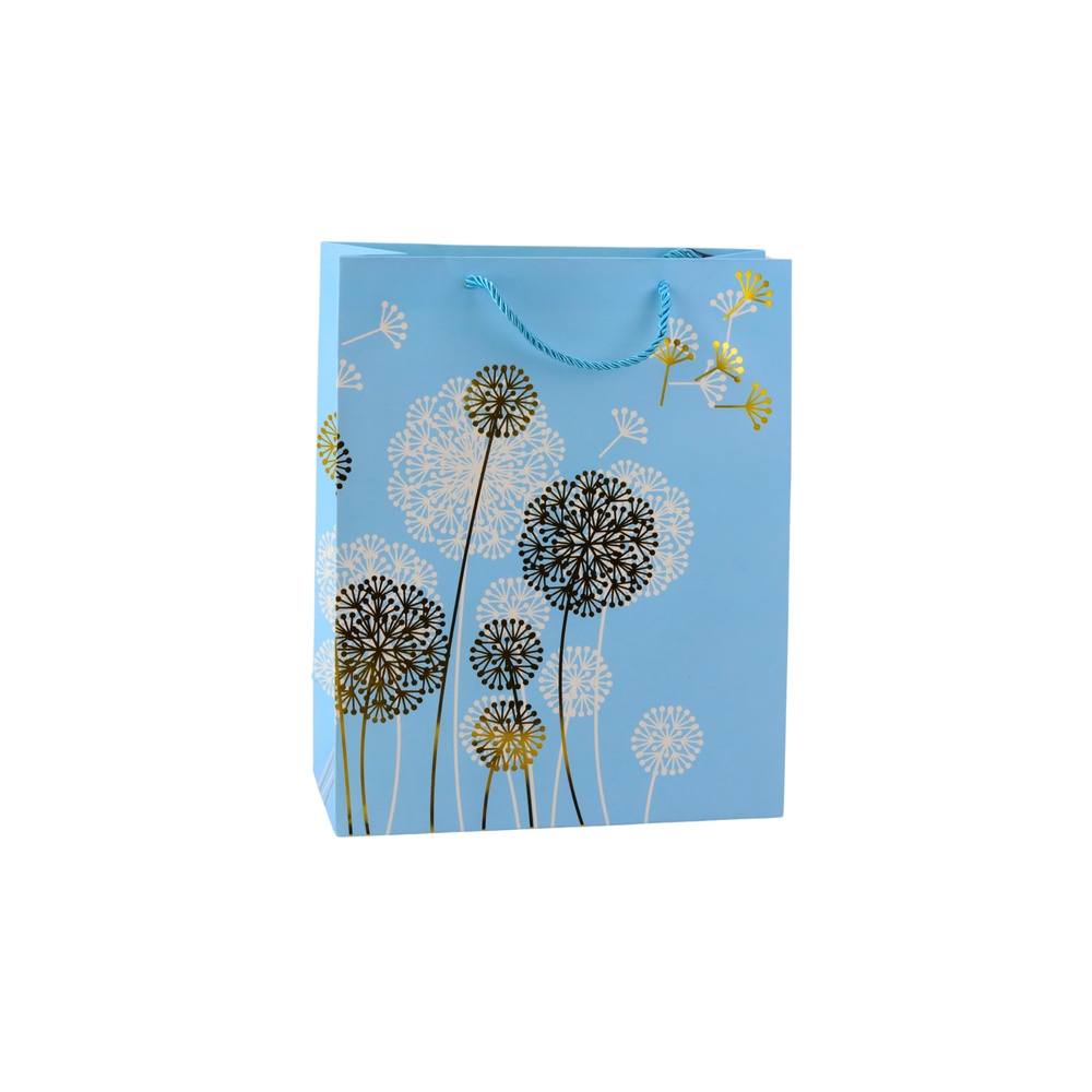 Gift Bag Dandelions Gold Elements 32 x 26 x 12cm