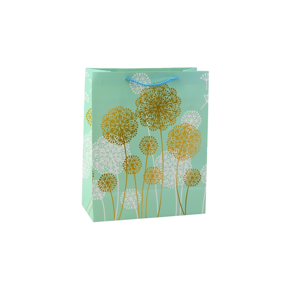 Gift Bag Dandelions Gold Elements 32 x 26 x 12cm