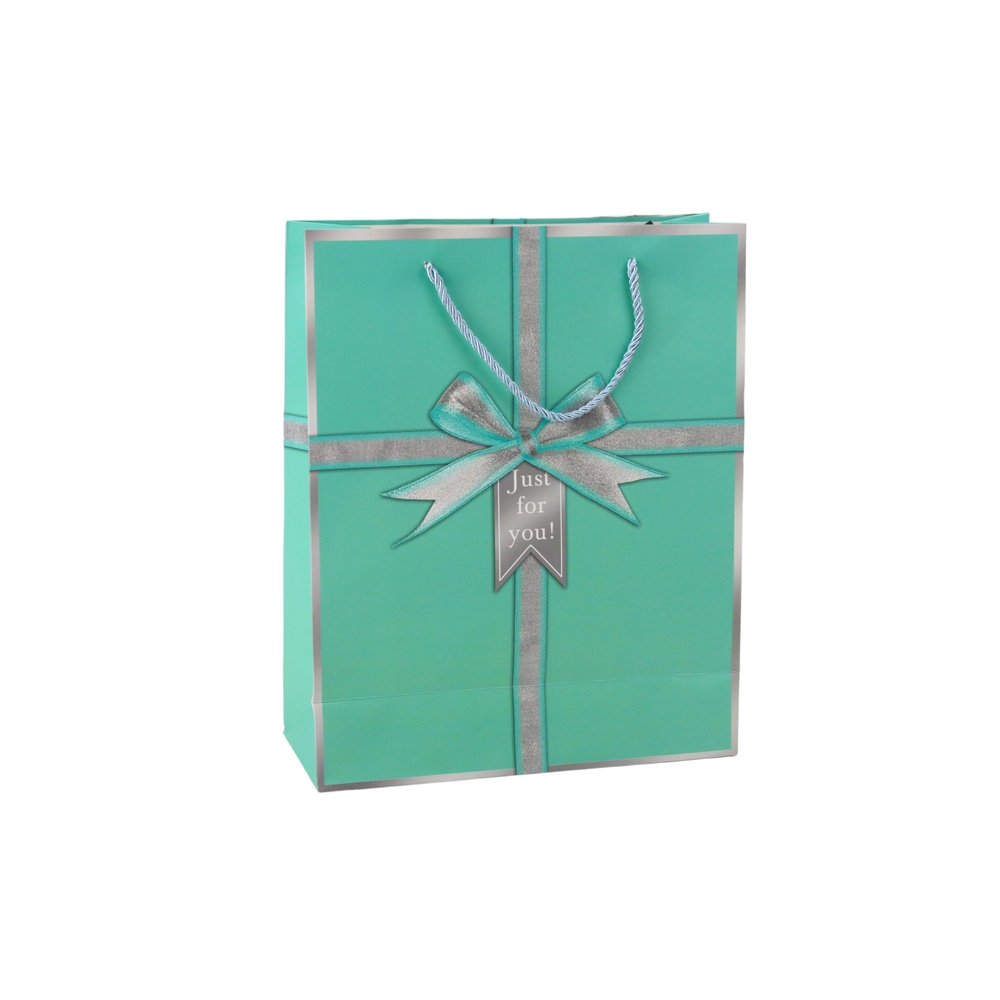 Just For You Bow Gift Bag 32 x 26 x 12 cm