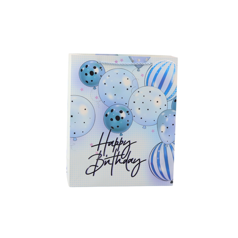 Birthday Gift Bag Happy Birthday Balloons 32 x 26 x 12 cm