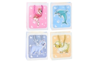 Gift Bag 3D Animals Pastel 23x 18 x 10cm