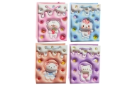 Teddy Bear Paper Gift Bag Pastel Colors 23 x 18 x 10.5 cm