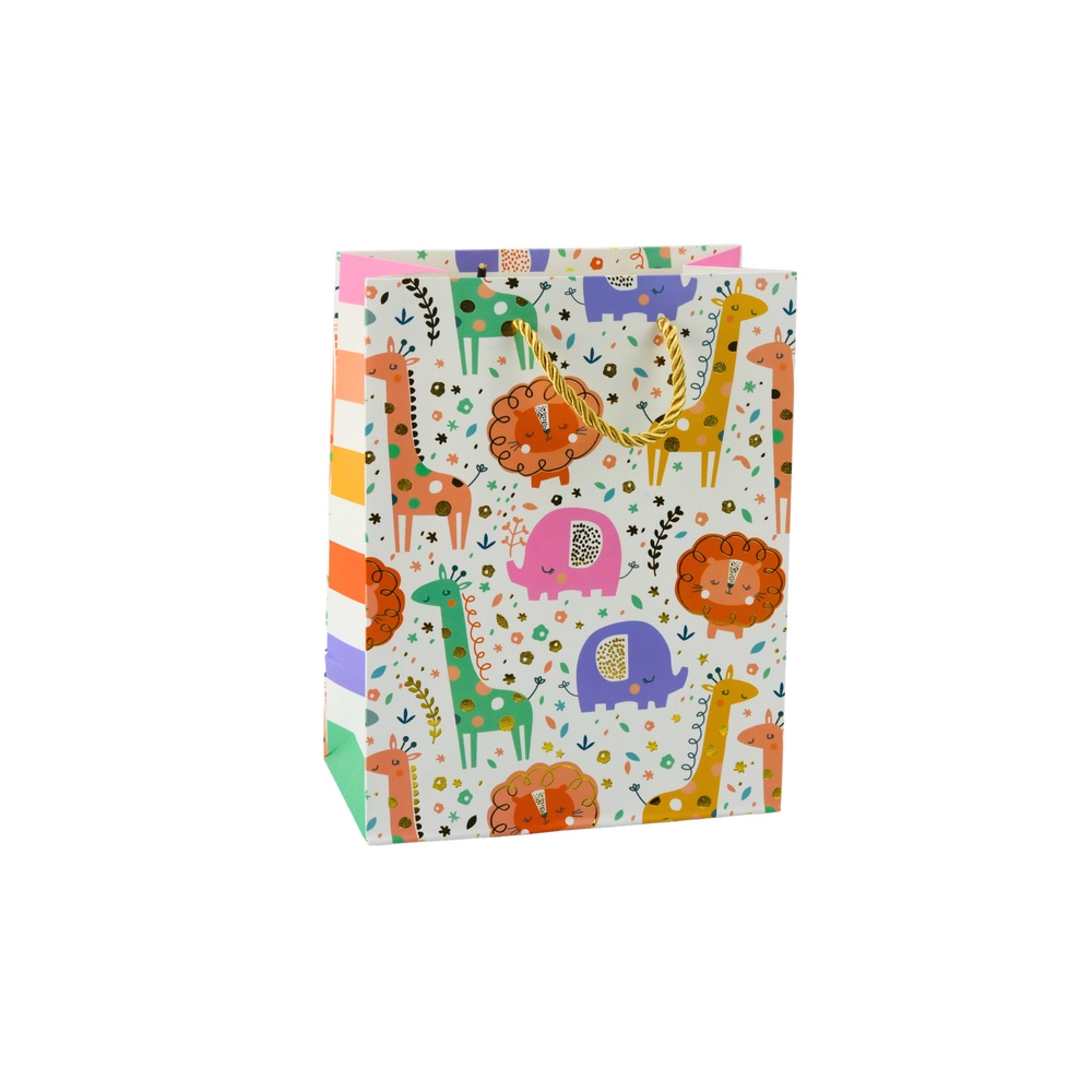 Safari Animals Paper Gift Bag 23 x 18 x 10.5 cm