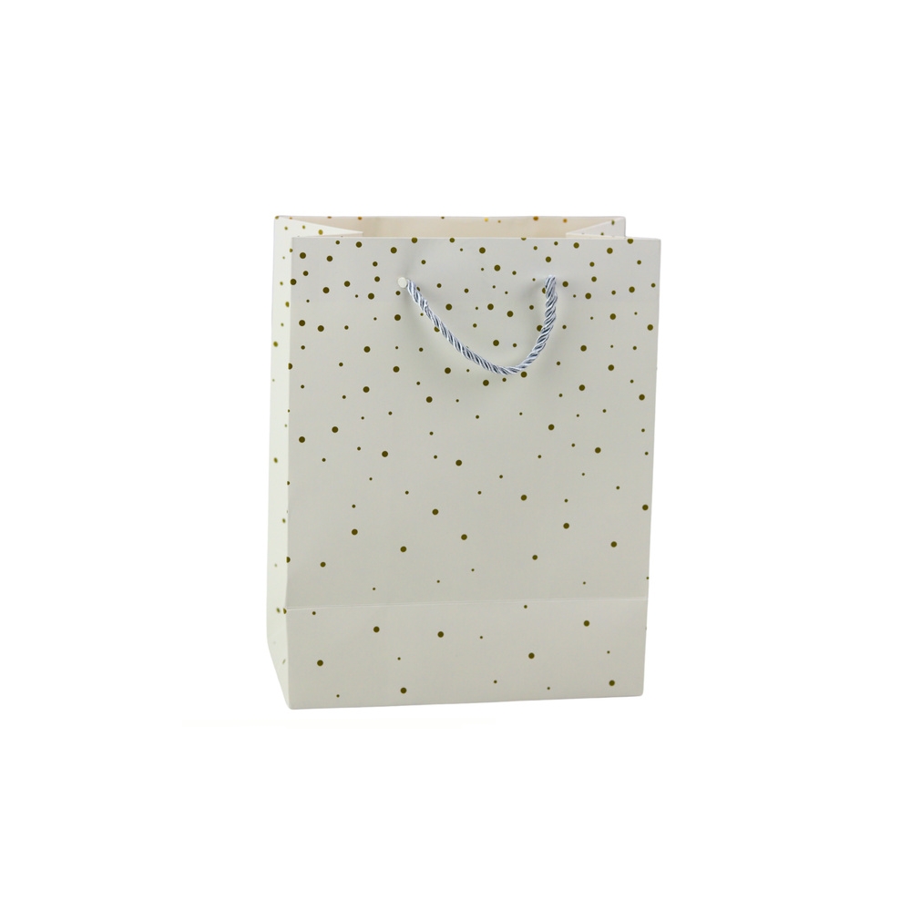 Gift Bag With Gold Dots 23 x 18 x 10.5 cm
