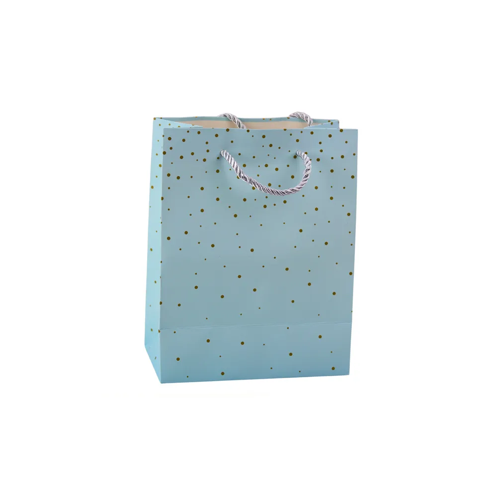 Gift Bag With Gold Dots 23 x 18 x 10.5 cm