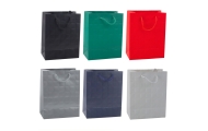 Elegant Embossed Squares Gift Bag 23 x 18 x 10.5 cm