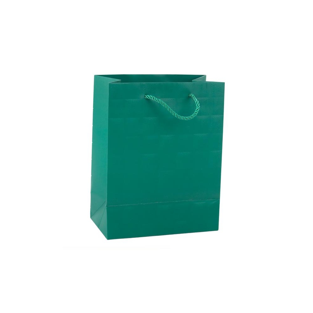 Elegantiškas dovanų maišelis su įspaustais kvadratėliais 23 x 18 x 10,5 cm 1vnt