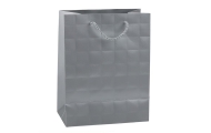 Elegant Embossed Squares Gift Bag 23 x 18 x 10.5 cm