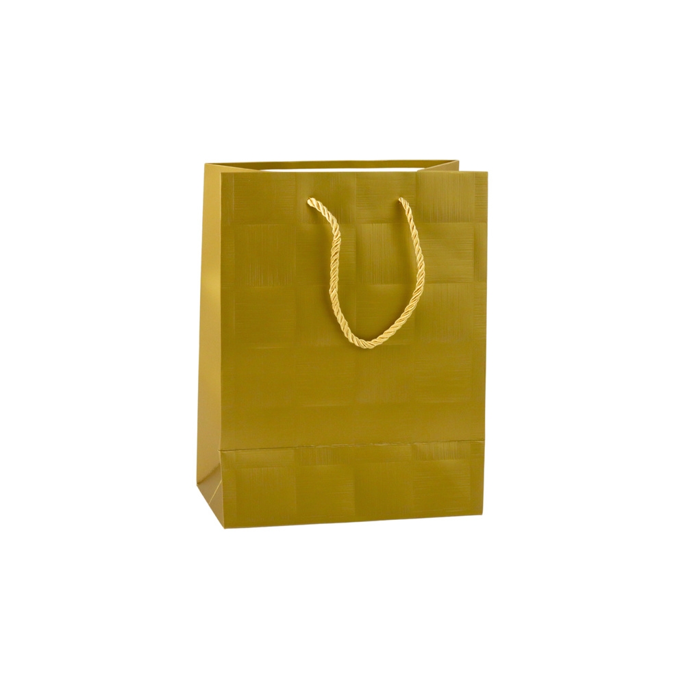 Elegantiškas dovanų maišelis Struktūrizuoti kvadratai 23 x 18 x 10 cm