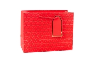 Geometric Gift Bag Gold Lines 23 x 18 x 10cm