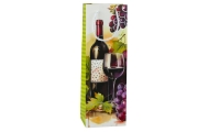 Popierinis dovanų maišelis vyno buteliui 35 x 12 x 9 cm, 1vnt