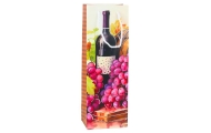Popierinis dovanų maišelis vyno buteliui 35 x 12 x 9 cm, 1vnt