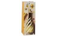 Paper Gift Bag For Champagne Bottle Pastel 35 x 12 x 9 cm