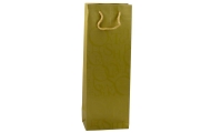 Wine Bottle Gift Bag Pattern With Inscriptions 35 x 12 x 9 cm