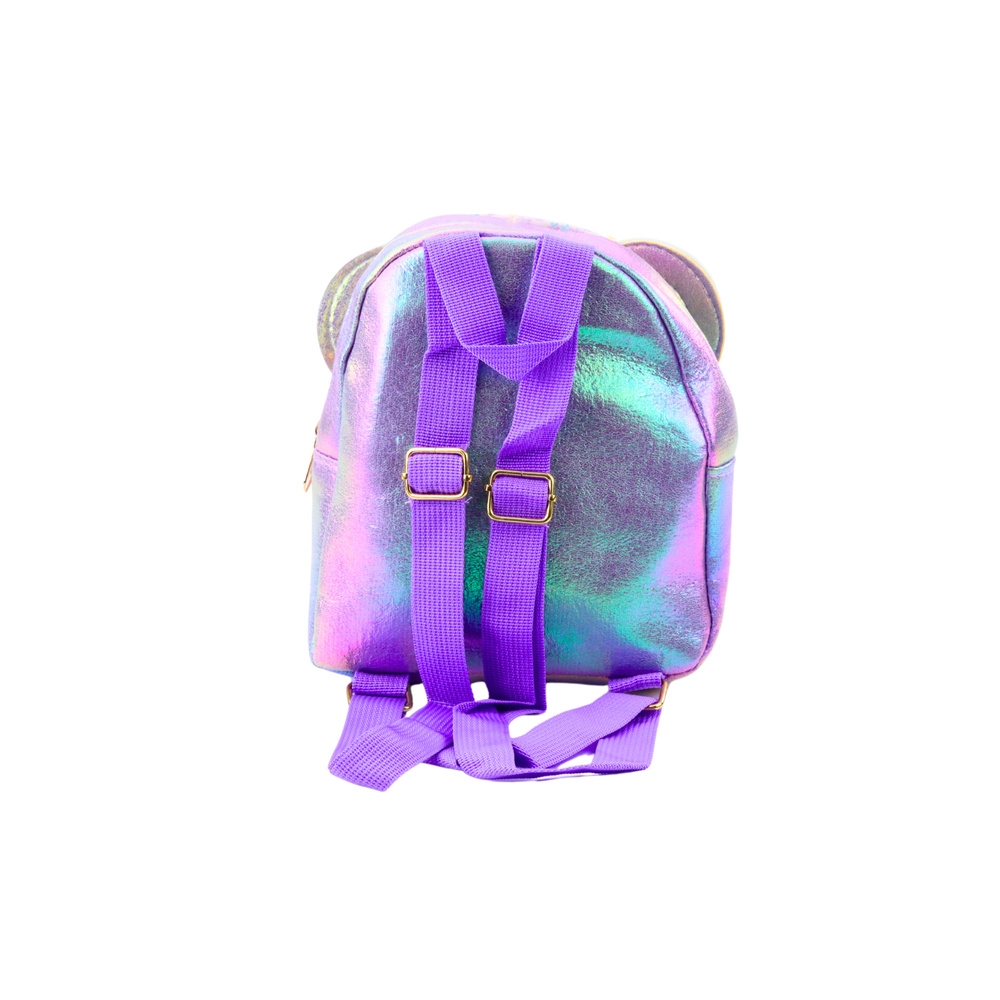 Children's Backpack With Sequins Mouse Ears Purple 22cm 3L