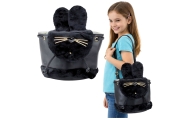 Kuprinė Pliušinės zuikio ausys 22cm 4L, juoda-Drabužiai ir aksesuarai, Aksesuarai, Rankinės, kuprinės, lagaminai-e-vaikas