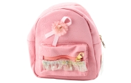 Vaikiška kuprinė su įspaustu lankeliu Ruffle Pink 20cm 2,5L-Drabužiai ir aksesuarai, Aksesuarai, Rankinės, kuprinės, lagaminai-e