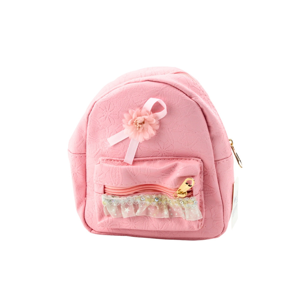 Vaikiška kuprinė su įspaustu lankeliu Ruffle Pink 20cm 2,5L-Drabužiai ir aksesuarai, Aksesuarai, Rankinės, kuprinės, lagaminai-e