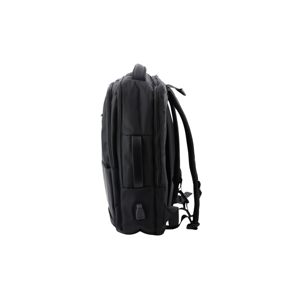 Miesto verslo kuprinė su USB dirželiu ant krūtinės Juoda 26L 45cm-Drabužiai ir aksesuarai, Aksesuarai, Rankinės, kuprinės, lagam