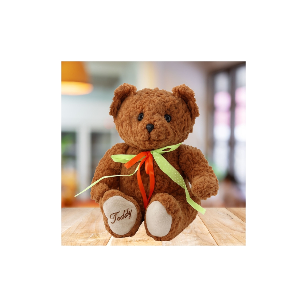 Pliušinis meškiukas Teddy 30cm, rudas