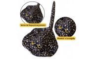 Plush Stingray Mascot Cuddly Toy Black Dotted 50cm