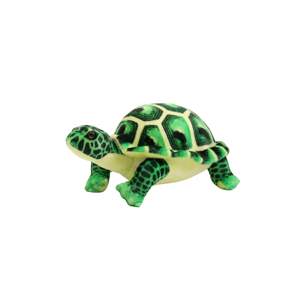 Plush Turtle Mascot Cuddly Plush Toy Green 25cm