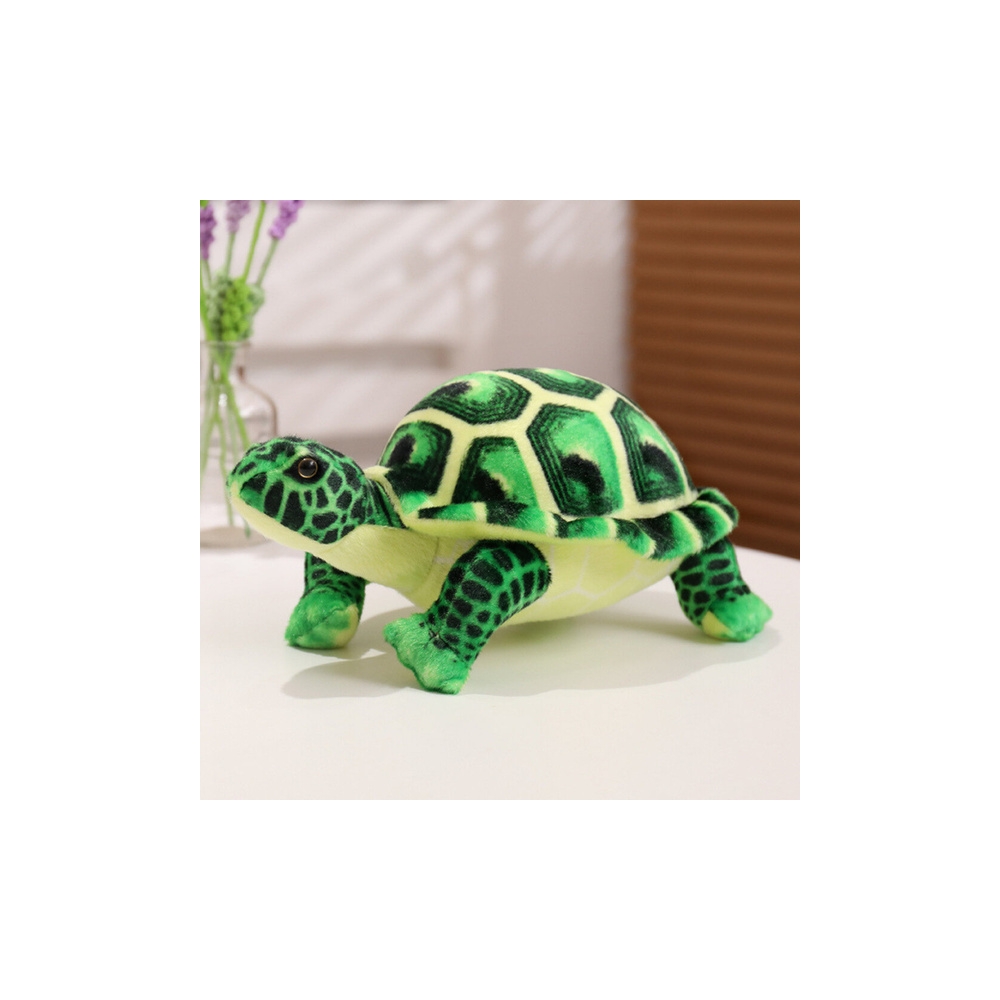Plush Turtle Mascot Cuddly Plush Toy Green 25cm