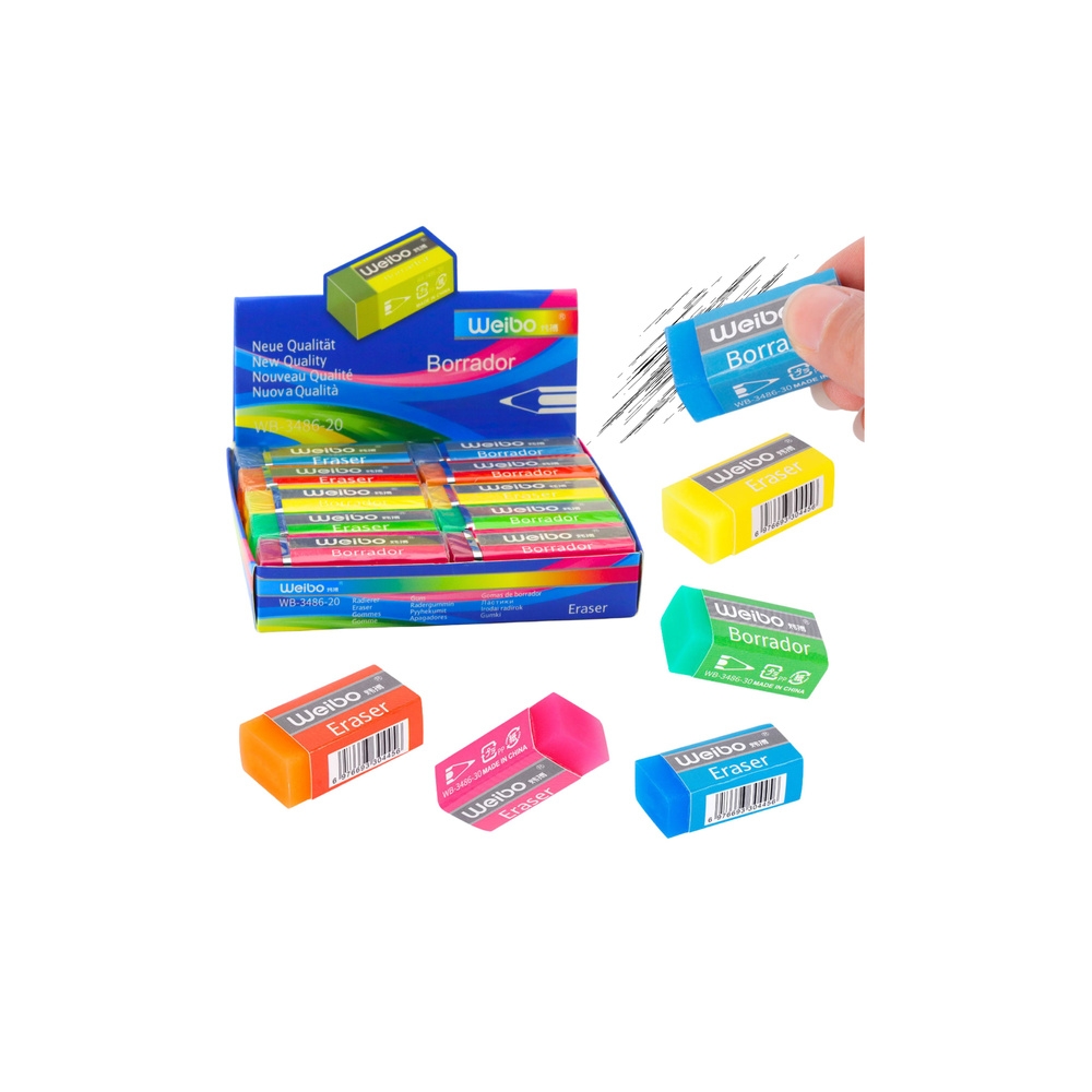 Spalvotas trintukas WB-3486-20 6 cm Mix 1vnt