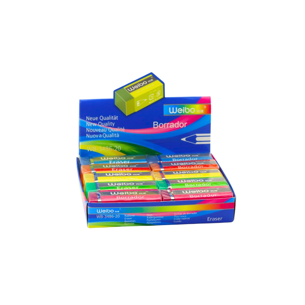 Spalvotas trintukas WB-3486-20 6 cm Mix 1vnt