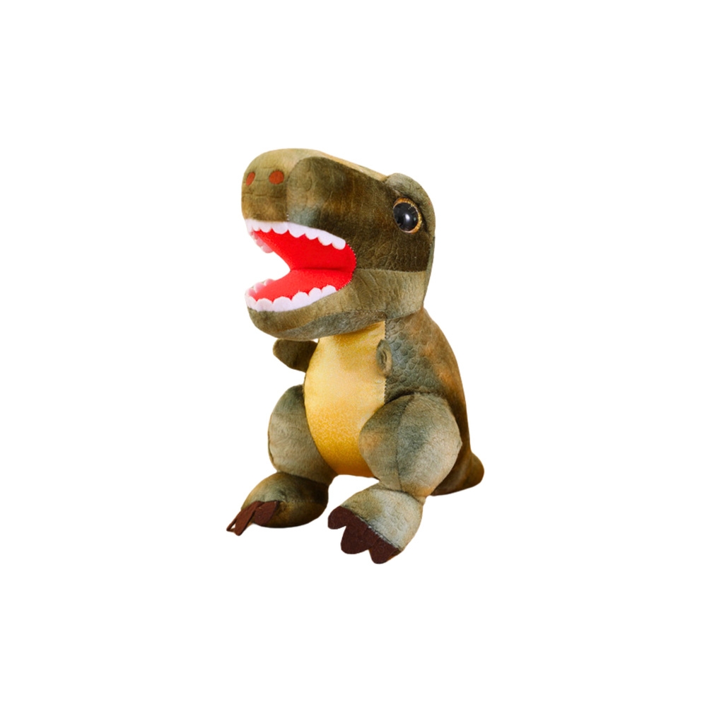 Pliušinis talismanas apkabinamas dinozauras su tekstūruota oda, žalias 32cm