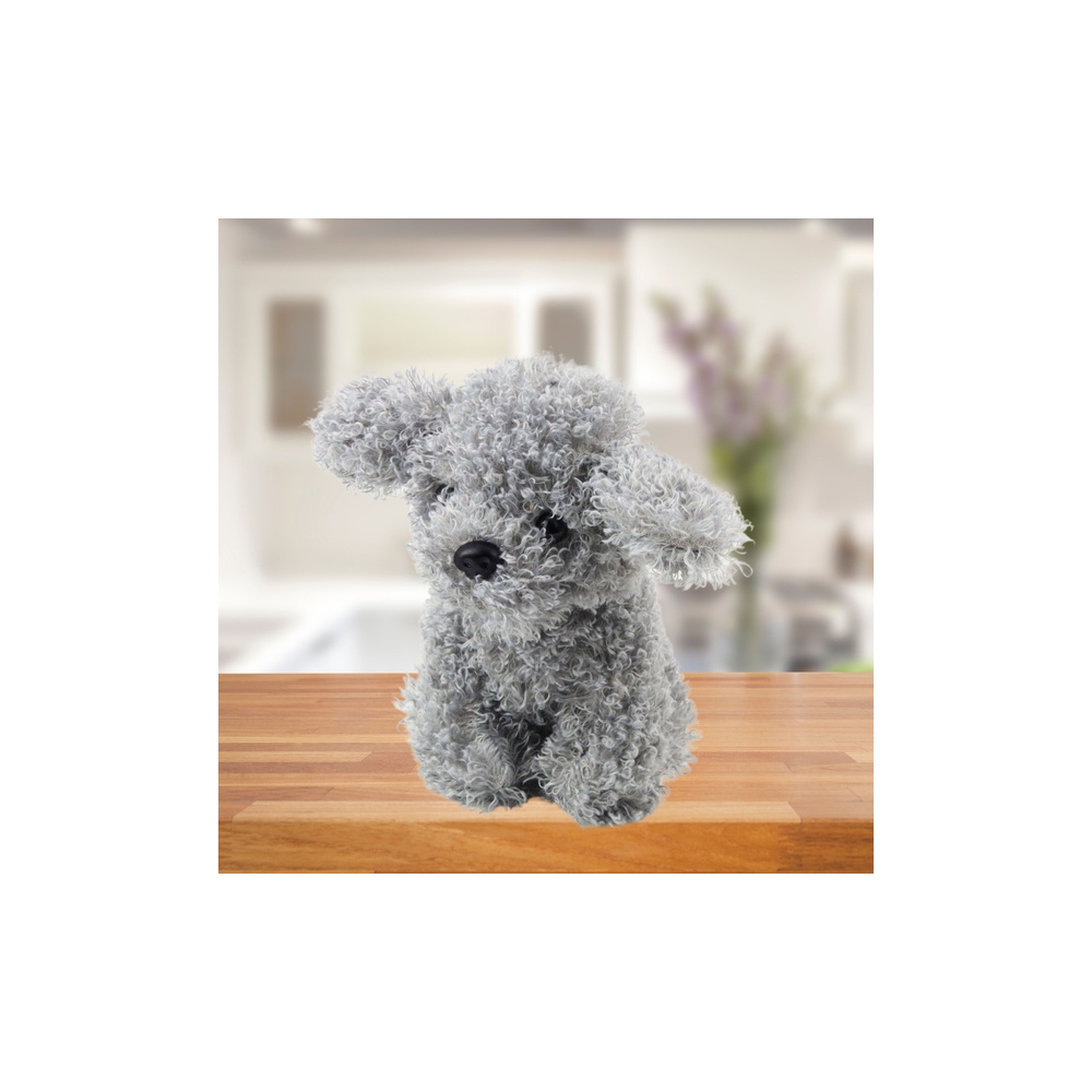 Pluszowa Maskotka Przytulanka Piesek Pudel Miniaturowy Szary 20cm