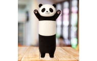 Pluszowa Maskotka Panda Poduszka Podłużna Wałek Biało Czarna 70cm