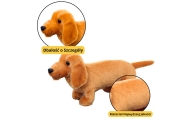Plush Mascot Cuddly Toy Dog Dachshund Light Brown 25cm
