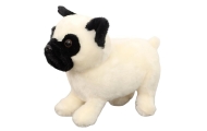 Plush Toy Cuddly Toy Pug Dog White 19cm