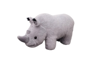 Plush Mascot Rhinoceros Plush Toy Cuddly Toy Gray 30cm