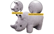 Plush Mascot Rhinoceros Plush Toy Cuddly Toy Gray 30cm