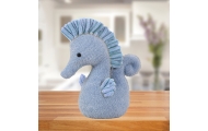 Plush Mascot Water Horse Cuddly Toy Blue 25cm