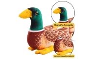 Plush Mascot Cuddly Toy Duck Brown Green 28cm