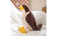 Plush Toy Falcon Bird Brown 30cm