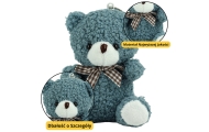 Teddy Bear Plush Keychain Pendant Decoration Navy Blue 8cm