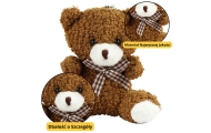 Teddy Bear Plush Keychain Pendant Decoration Brown 8cm